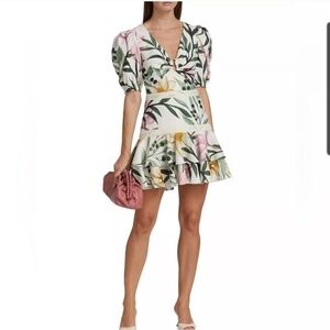 PatBO Jasmine Puff Sleeve Mini Dress